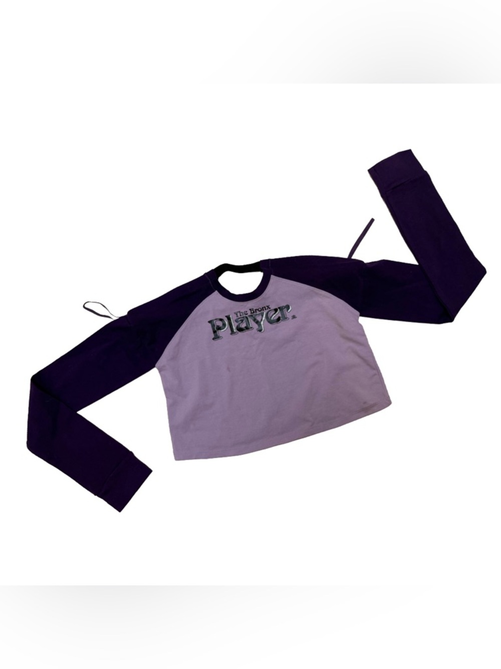 Y2K JLO “The Bronx Player” Long Sleeve Cropped Top